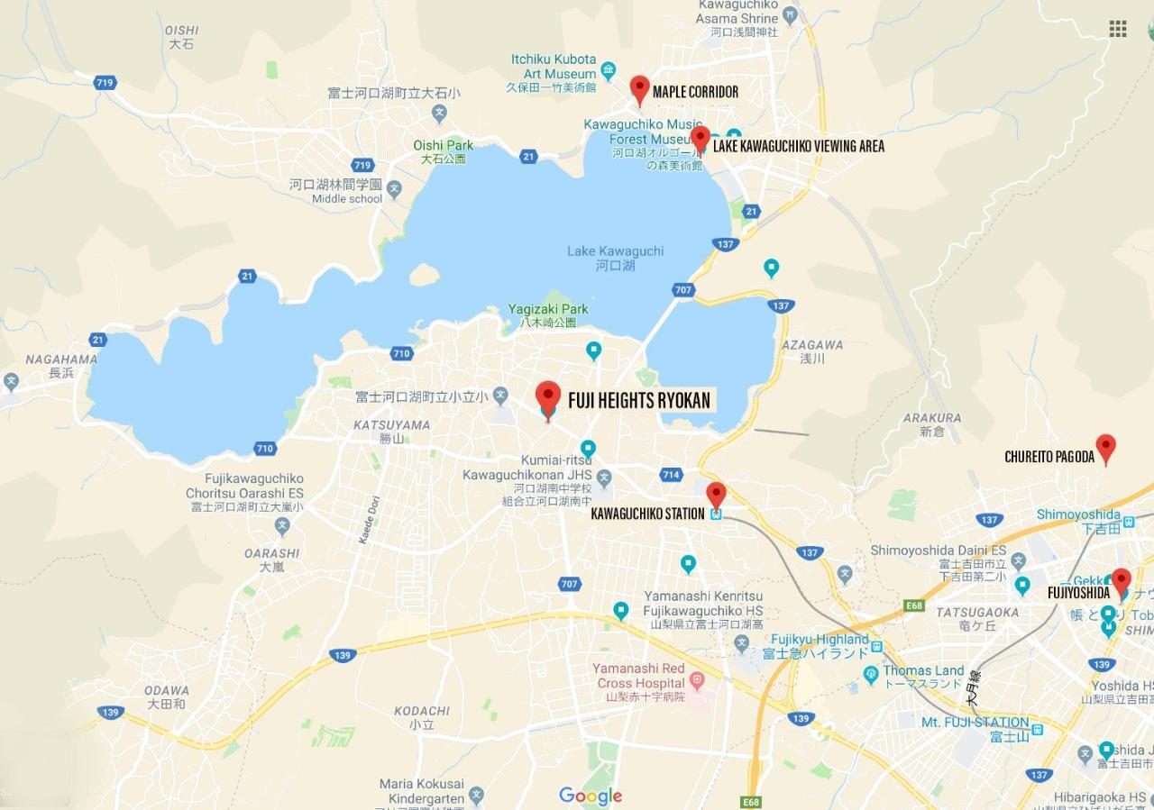 Ryokan Fuji Heights Fujikawaguchiko Eksteriør billede